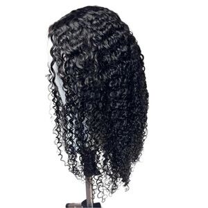 UNICE Jerry Curly Seamless V Part 22 Inch Human Hair Glueless Wig
